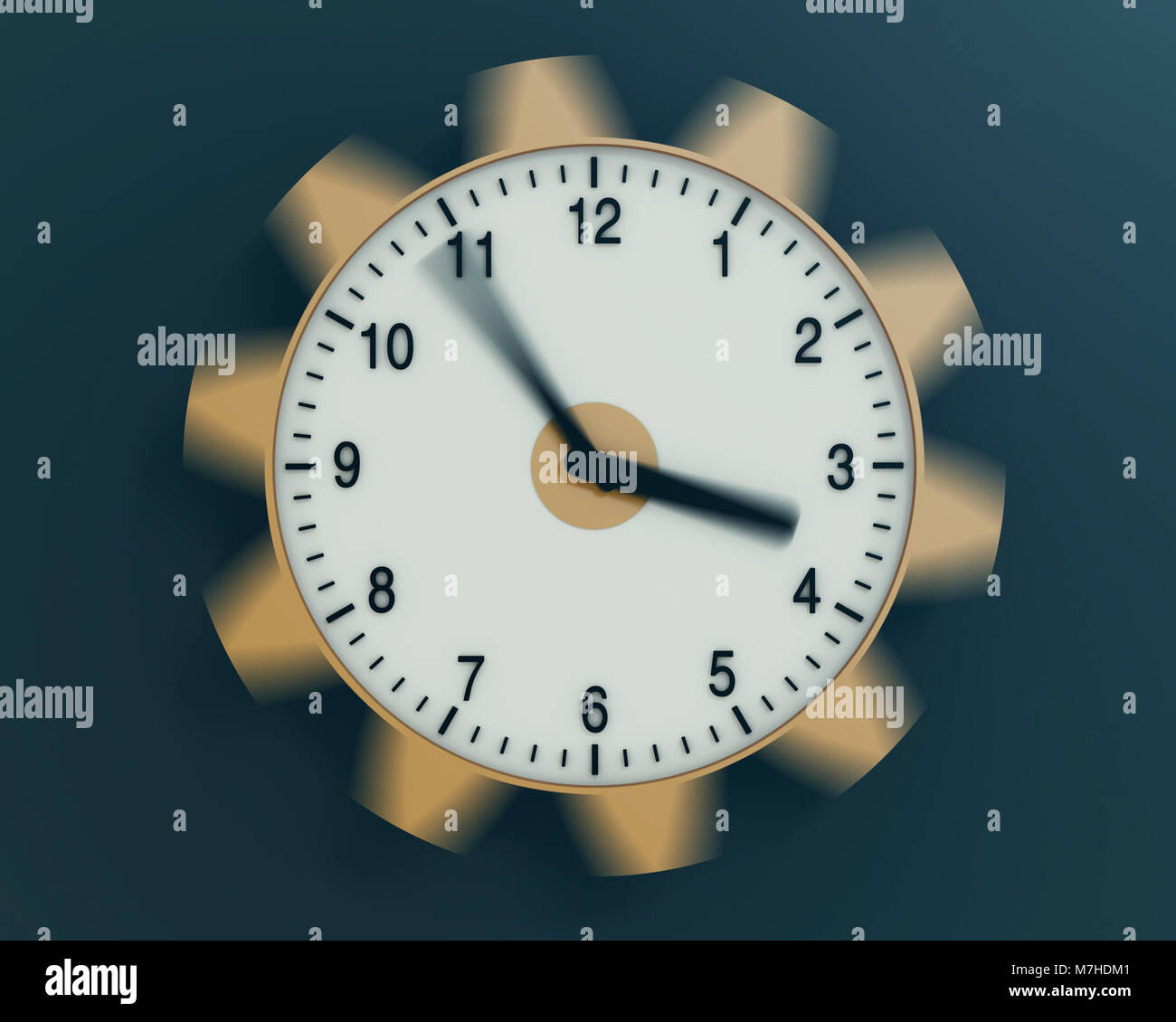 Rotierende Uhr Stockfoto