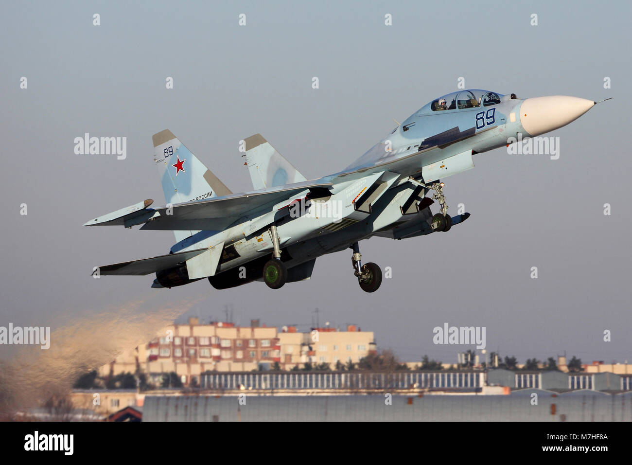 Su-30 M2 Jet fighter der russischen Luftwaffe, Schukowski, Russland. Stockfoto