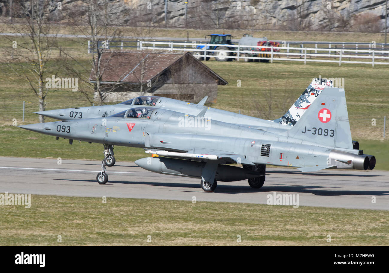 F-5E Tiger II von der Schweizer Luftwaffe Stockfotografie - Alamy