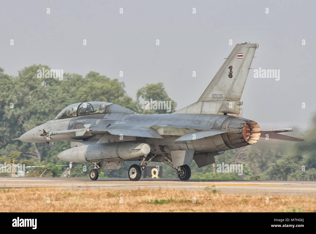 Royal Thai Air Force F-16 während der Übung bewältigen Tiger 2016. Stockfoto