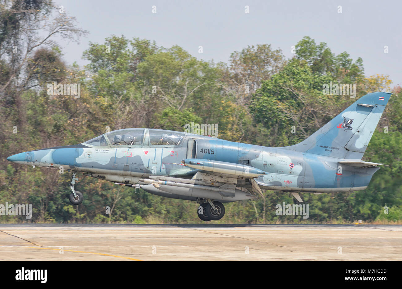 Royal Thai Air Force L-39 Albatros. Stockfoto