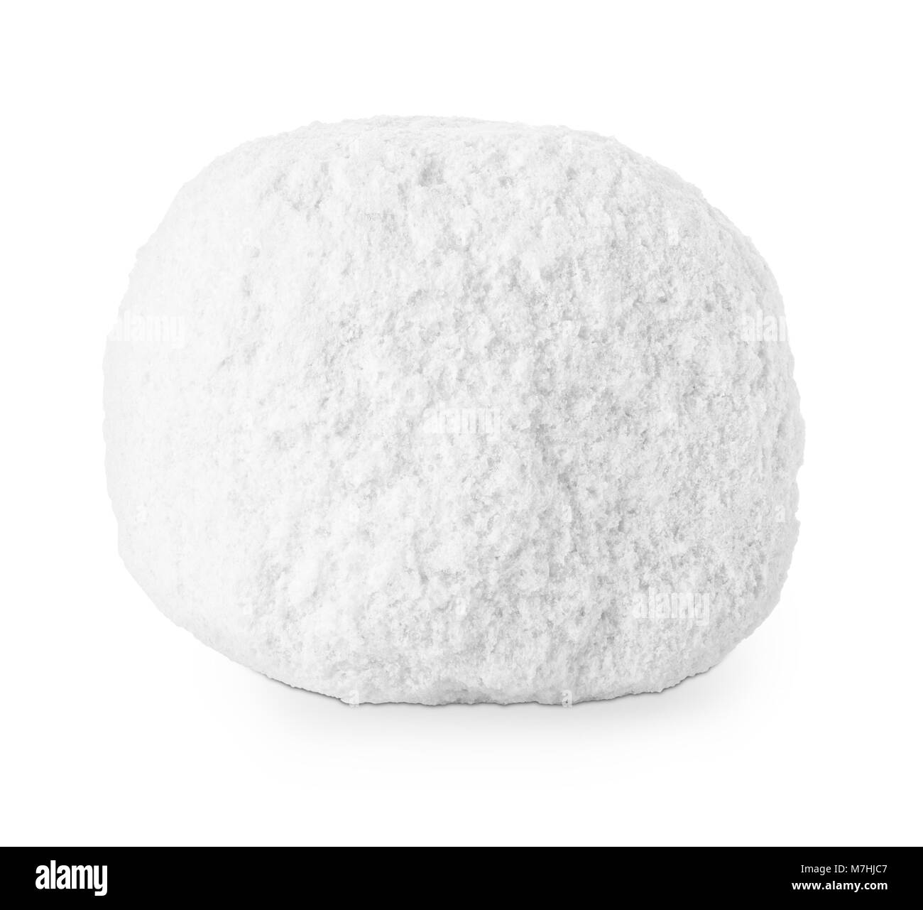 Klumpen des Salzes auf weißem Hintergrund Stockfoto