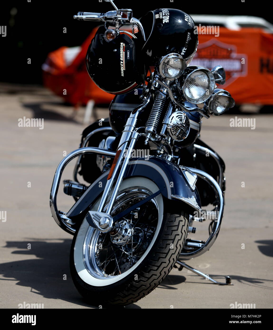 Classic Harley Davidson Motorcycle Stockfotos Und Bilder Kaufen Alamy