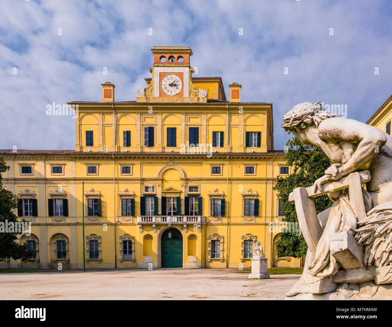 Einen atemberaubenden Blick auf die herzogliche Garden Palace, Parma, Italien Stockfoto