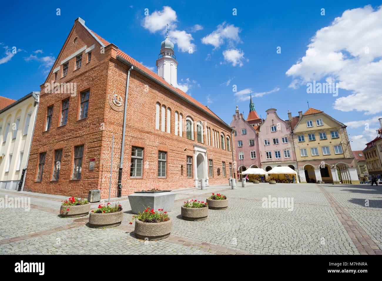 Gotische Rathaus in der Altstadt von Olsztyn, Polen Stockfoto