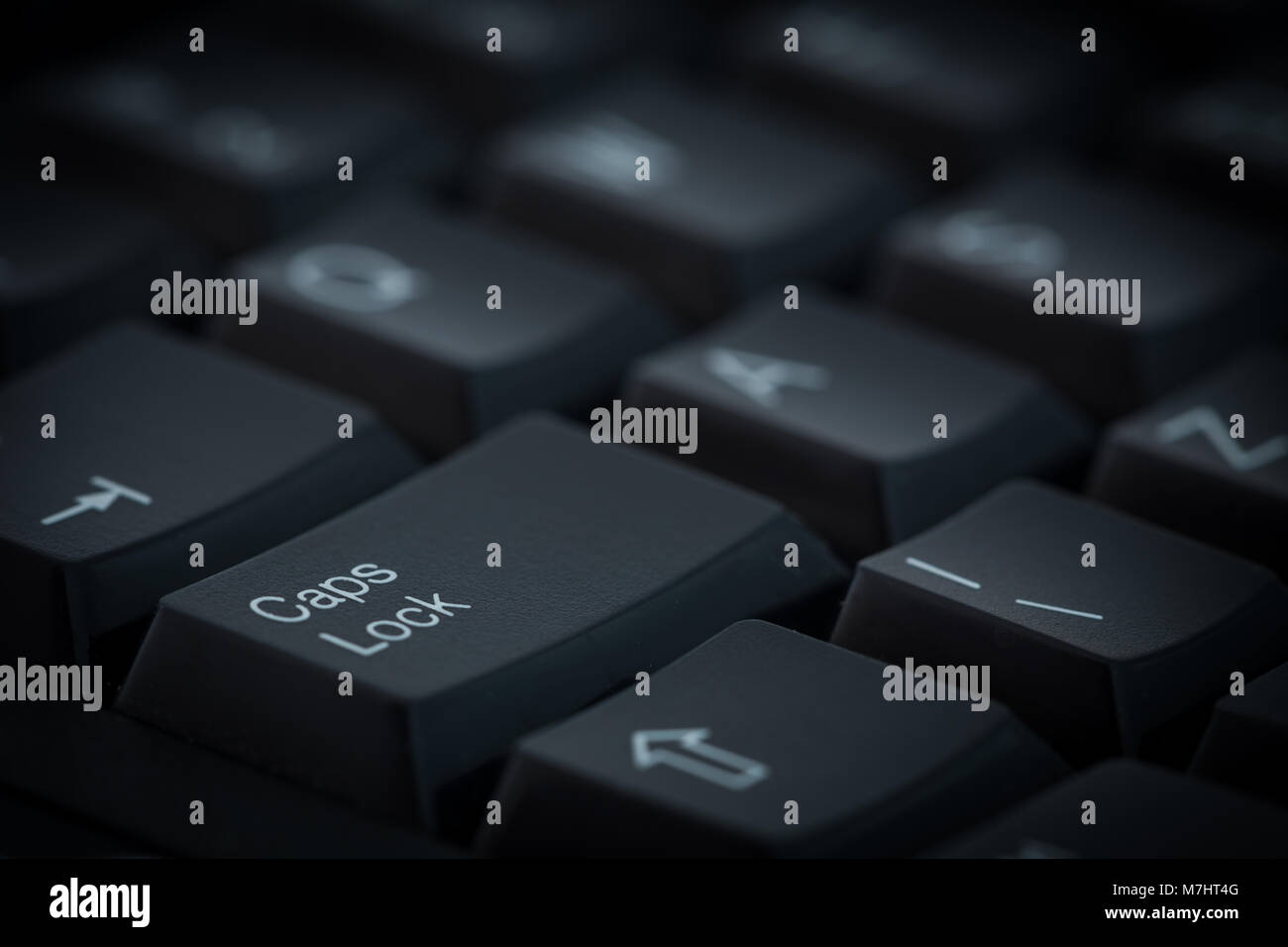 Computer Tastatur mit einer charakteristischen Feststelltaste  Stockfotografie - Alamy