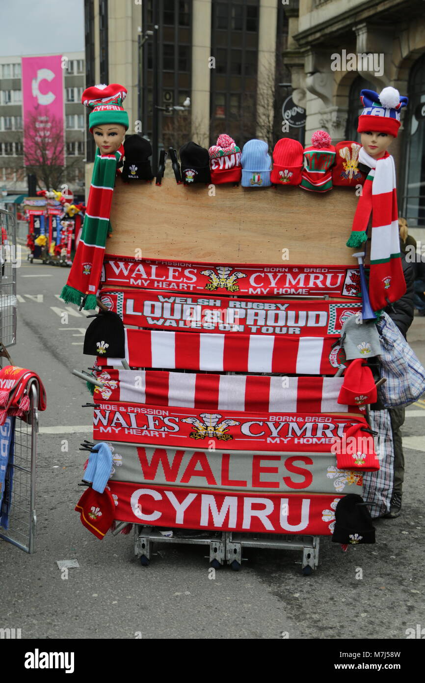 Ich ging heute Fotos aus 6 Nationen Rugby Wales vs Italien Fürstentum Stadium Cardiff. Stockfoto