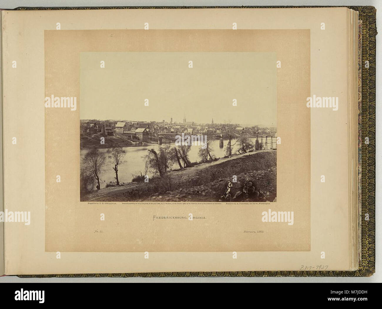 Fredericksburg, Virginia - Negativ durch T.H. O'Sullivan; positive von A. Gardner. LCCN 2002713086 Stockfoto