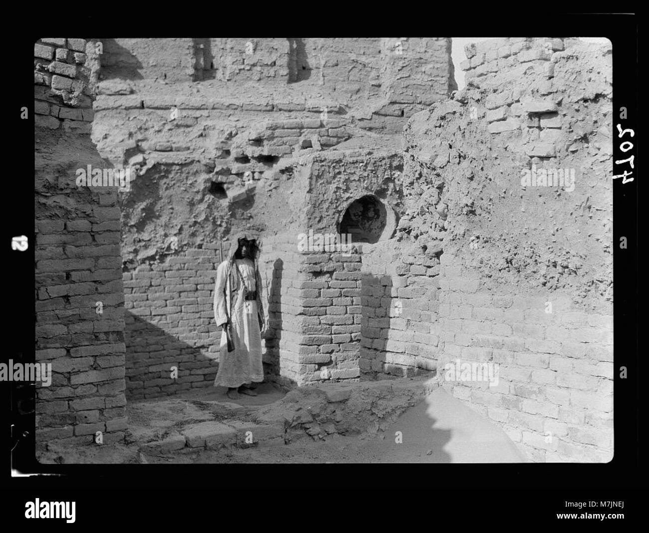 Irak. Ur. (so genannte der Chaldäer). Ein neo Babylonischen Beerdigung. Über eine Mauer LOC 16107 matpc gesehen. Stockfoto