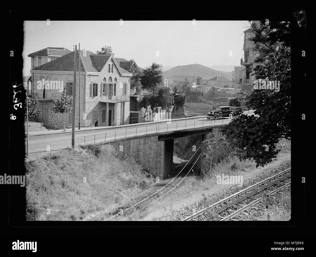 Berg Libanon. Beirut. Aleih, Ras-el-Metn Bezirk. Aleih. Der Rampe und Motor road LOC 15442 matpc. Stockfoto