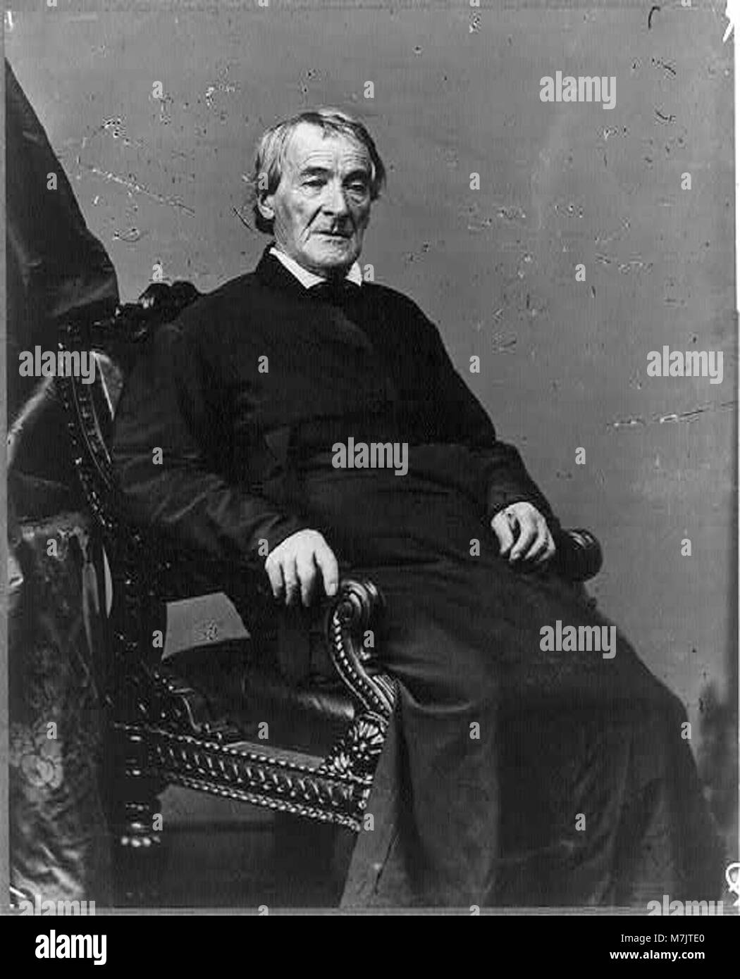 Pfarrer James Curley, ein Geistlicher, ist hier dargestellt und trägt zur historischen Darstellung religiöser Führer und ihrer Rolle in der Gesellschaft bei. Stockfoto