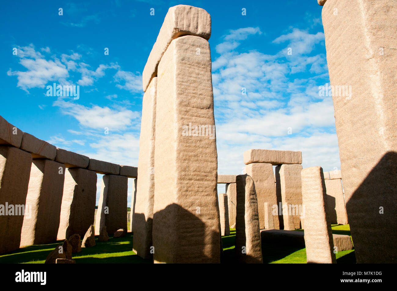 Volle Stonehenge Replik Stockfoto