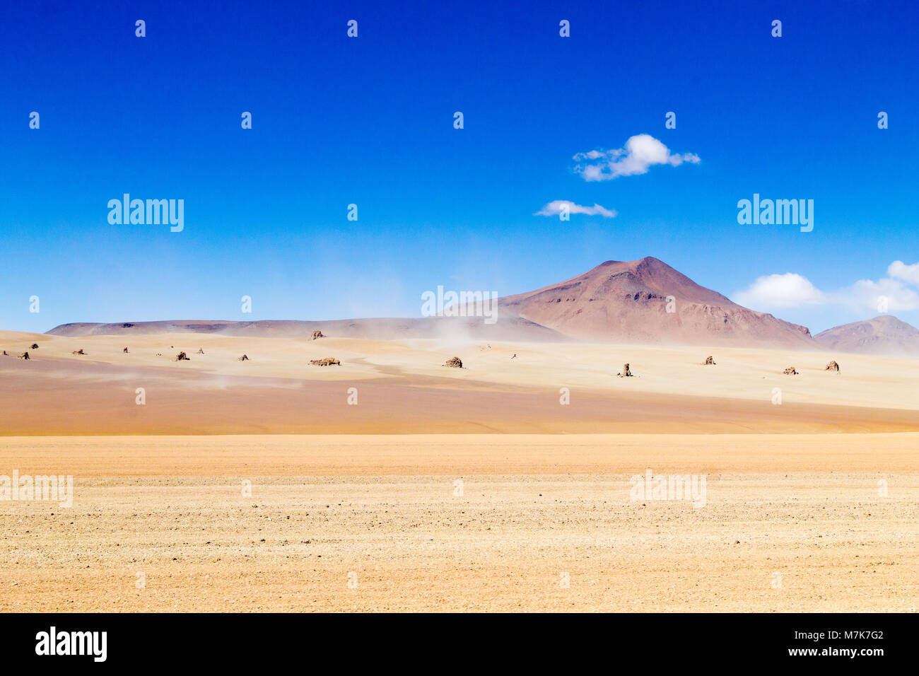 Bolivianischen Landschaft, Salvador Dali Desert View. Schöne Bolivien Stockfoto
