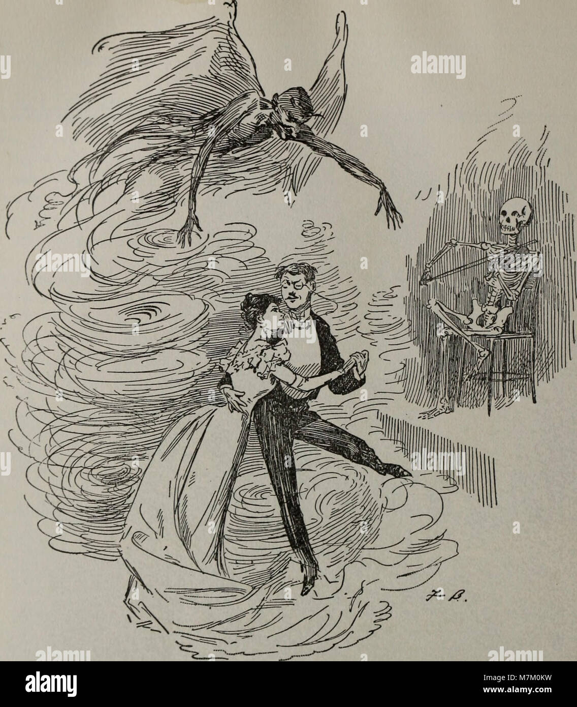 Die 1902 erschienene Ausgabe von „The RAM’s Horn“ mit dem Titel „Blasts“ enthält illustrierte redaktionelle Inhalte zu sozialen und moralischen Themen, die in amerikanischen Zeitschriften des frühen 20. Jahrhunderts üblich sind. Stockfoto