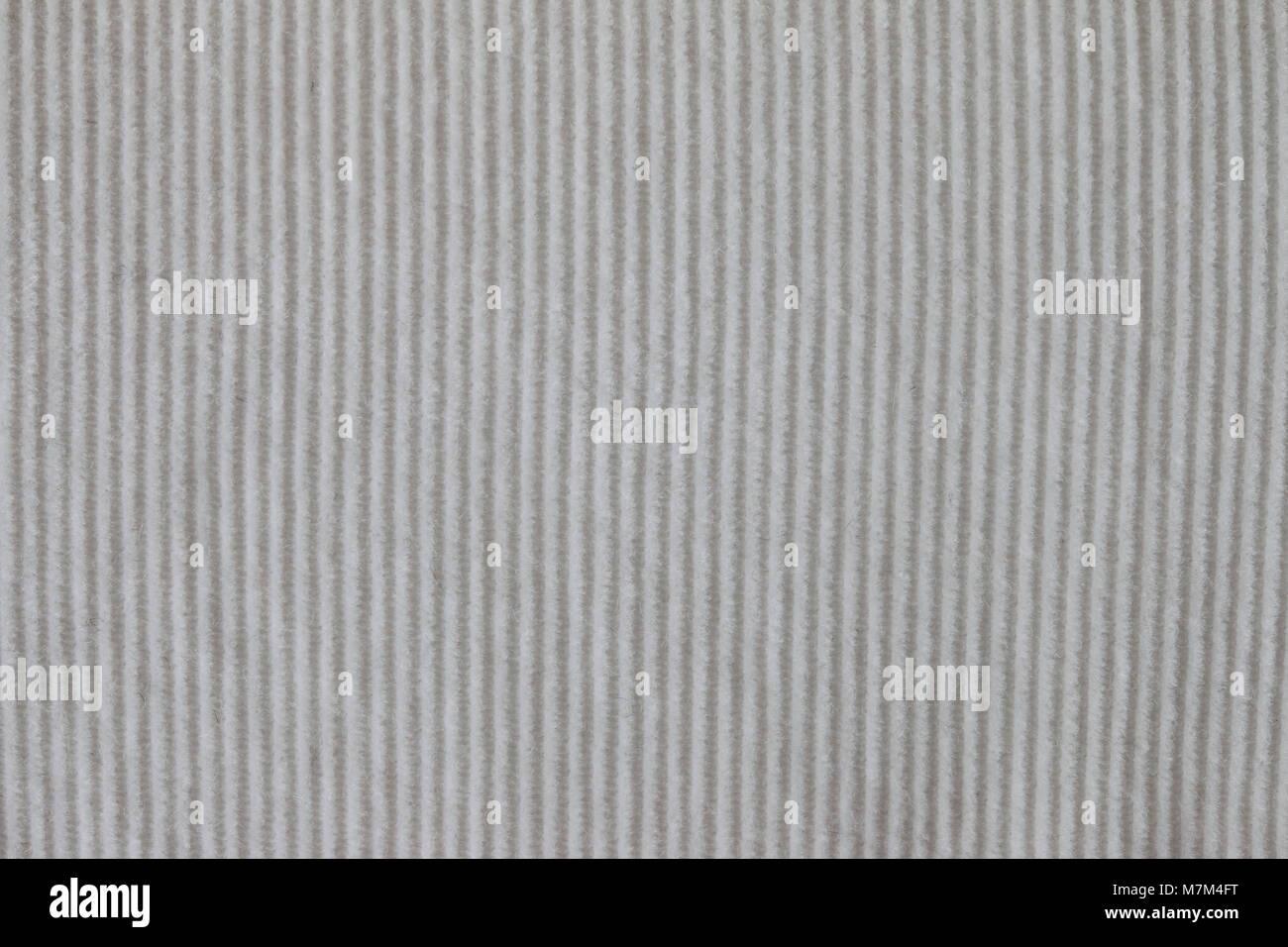 Weiß corduroy textile closeup Hintergrund Stockfoto
