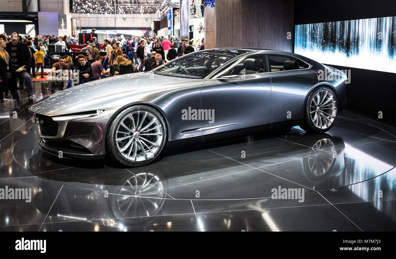 Mazda Vision Coupé Concept Car - Genfer Automobilsalon 2018 Stockfoto