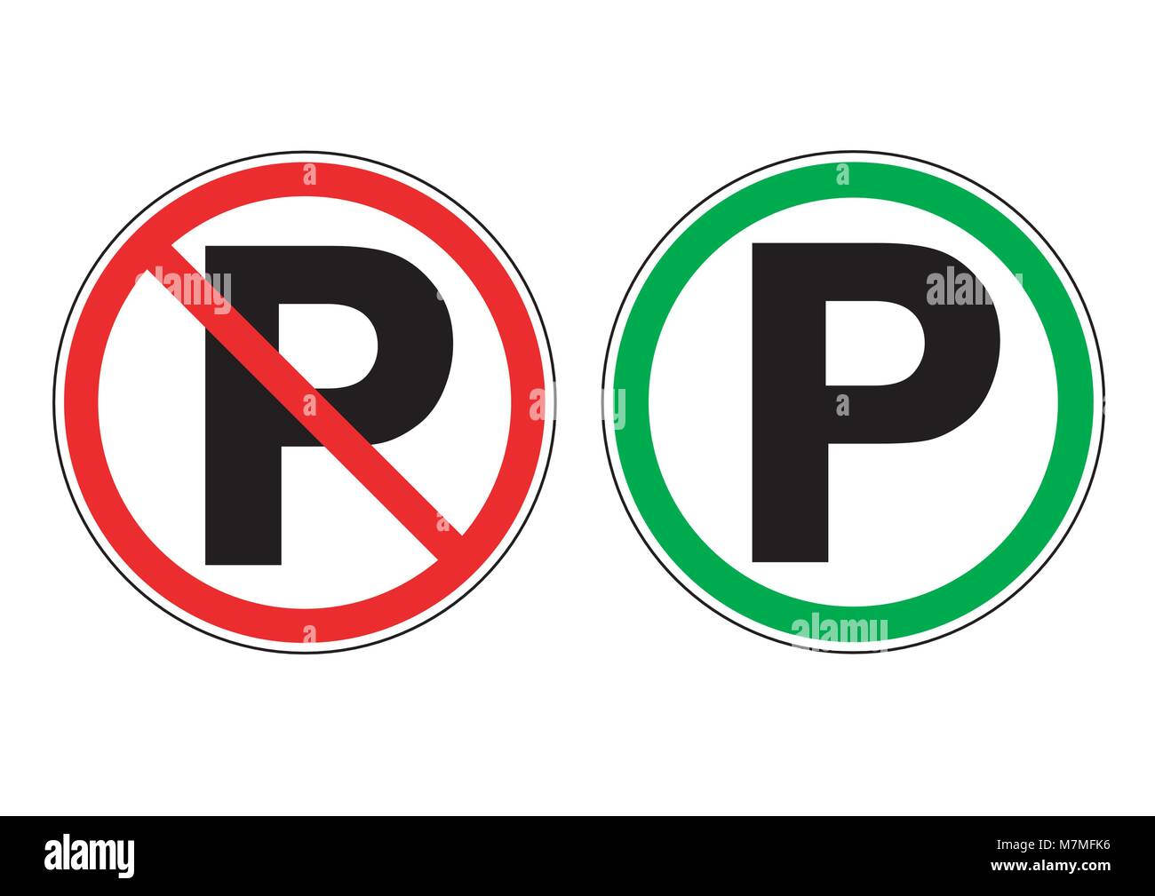 Design Vector von street sign Parkplatz Stock Vektor