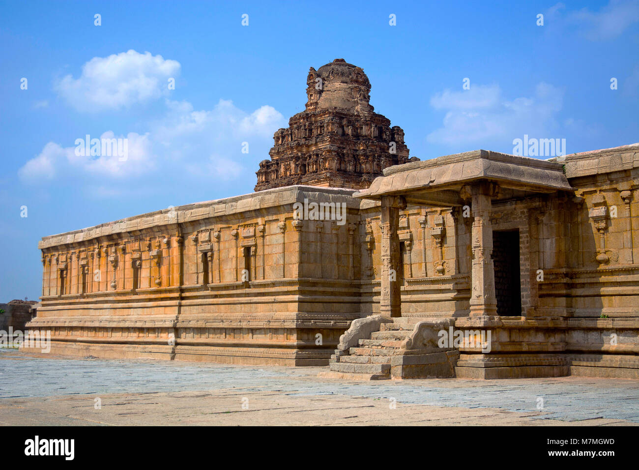 Pattabhirama Tempel Exterieur, Hampi, Karnataka, Indien Stockfoto