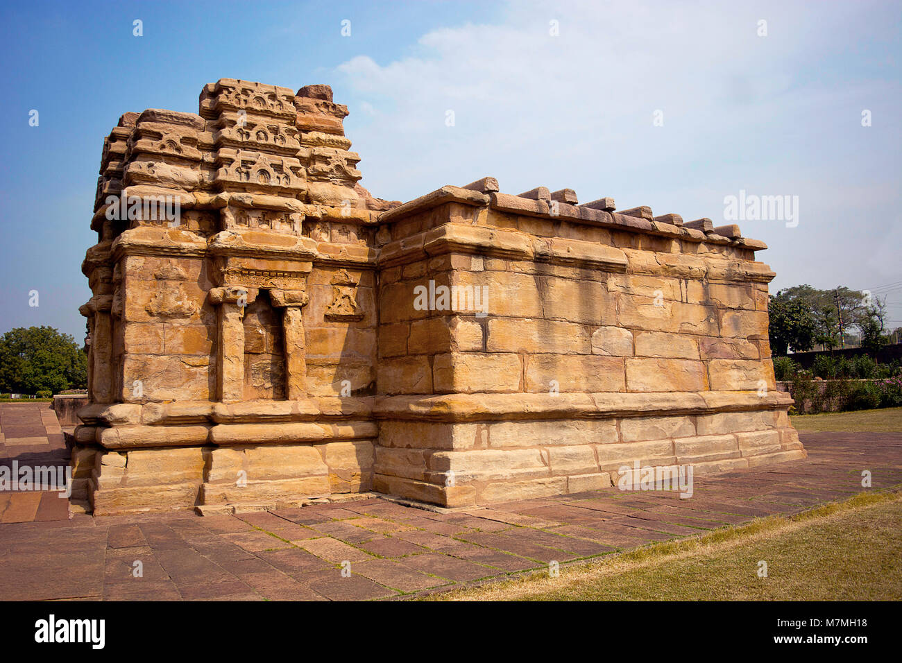 Suryanarayana Temple, Aihole, Bagalkot, Karnataka, Indien. Galaganatha Gruppe von Tempeln Stockfoto