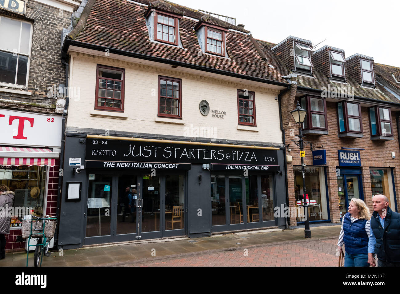 Nur Starter & Pizza Restaurant auf Peascod Street, Windsor, Großbritannien. März 2018 Stockfoto
