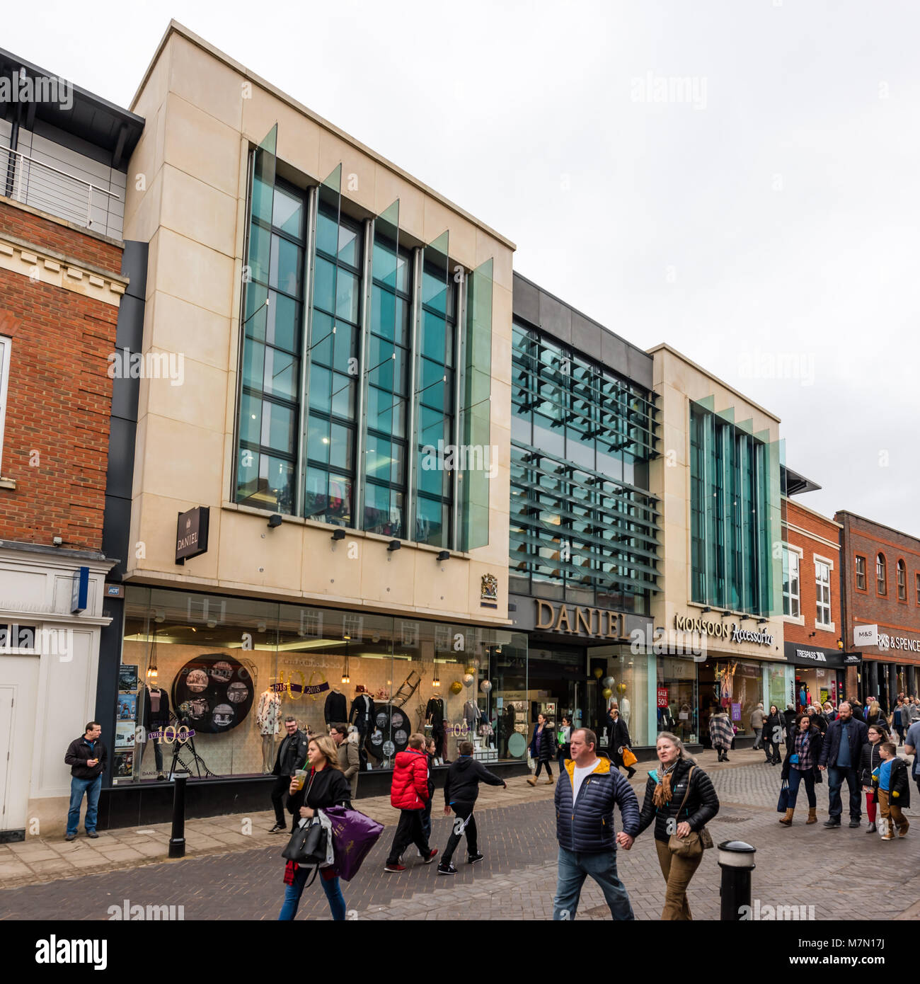 Daniel dapartment Store in Windsor, UK, feiert 100 Jahre. März 2018 Stockfoto