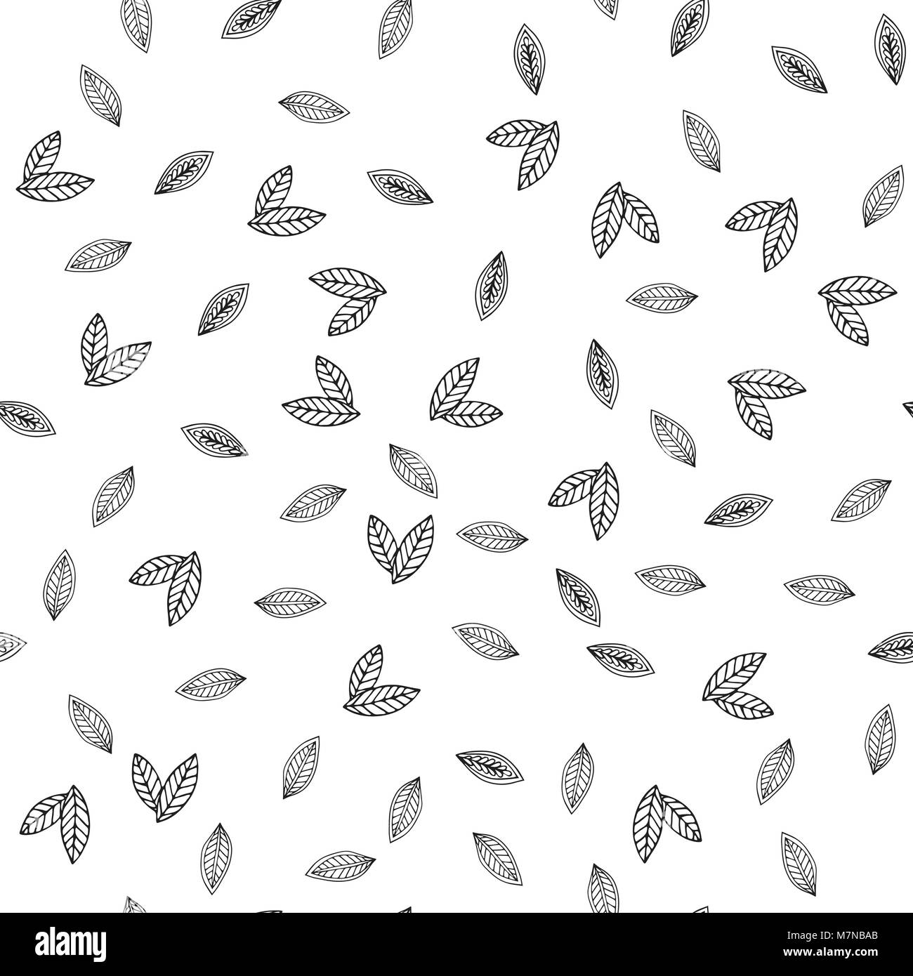 Florale nahtlose Muster. Pflanzen Textur für Gewebe, die Umhüllung, die Tapeten und Papier. Stock Vektor