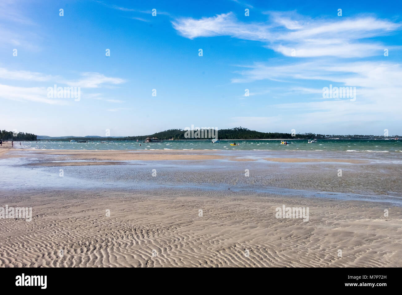 Sonnigen Tag in Praia dos Carneiros Strand - Pernambuco, Brasilien Stockfoto