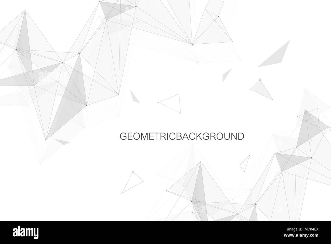 Geometrische grafik hintergrund Kommunikation. Grosse Daten komplex mit Verbindungen. Perspektive Kulisse. Minimale array. Digitale Daten Visualisierung. Wissenschaftliche kybernetische Vector Illustration. Stock Vektor