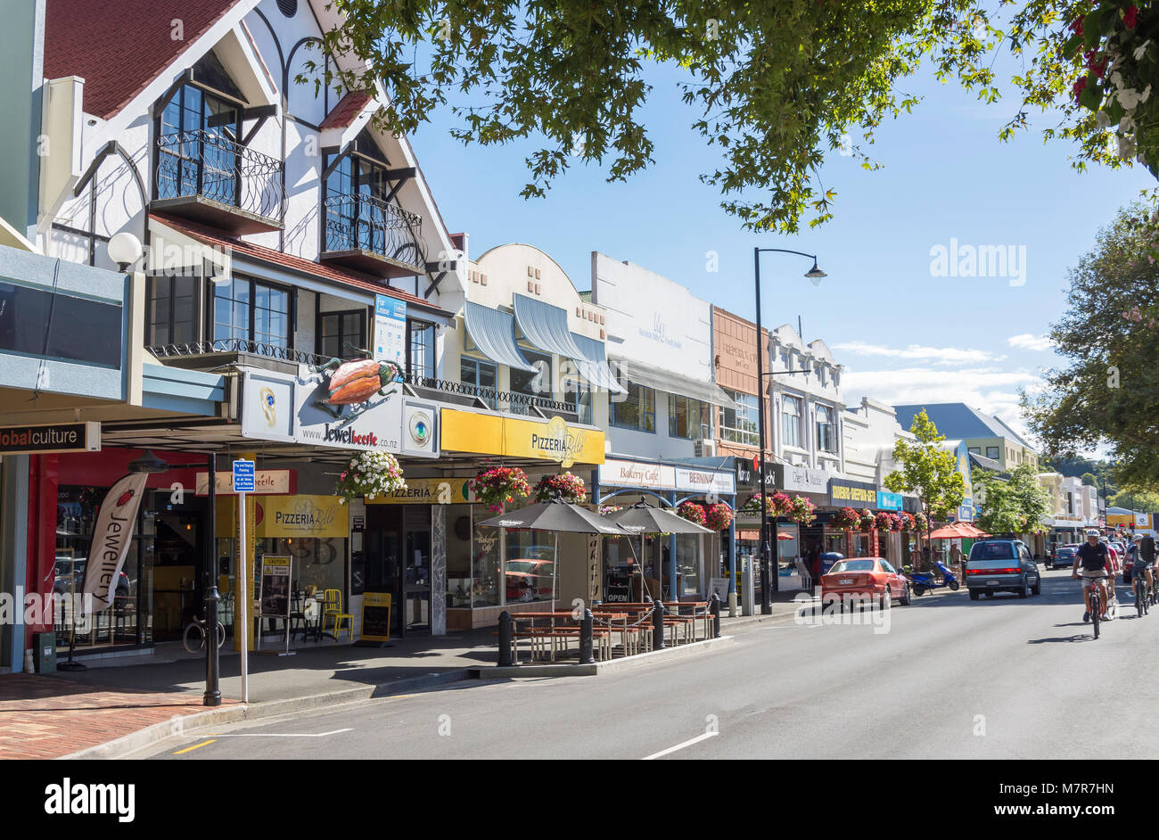 Trafalgar Street, Nelson, Nelson, Neuseeland Stockfoto