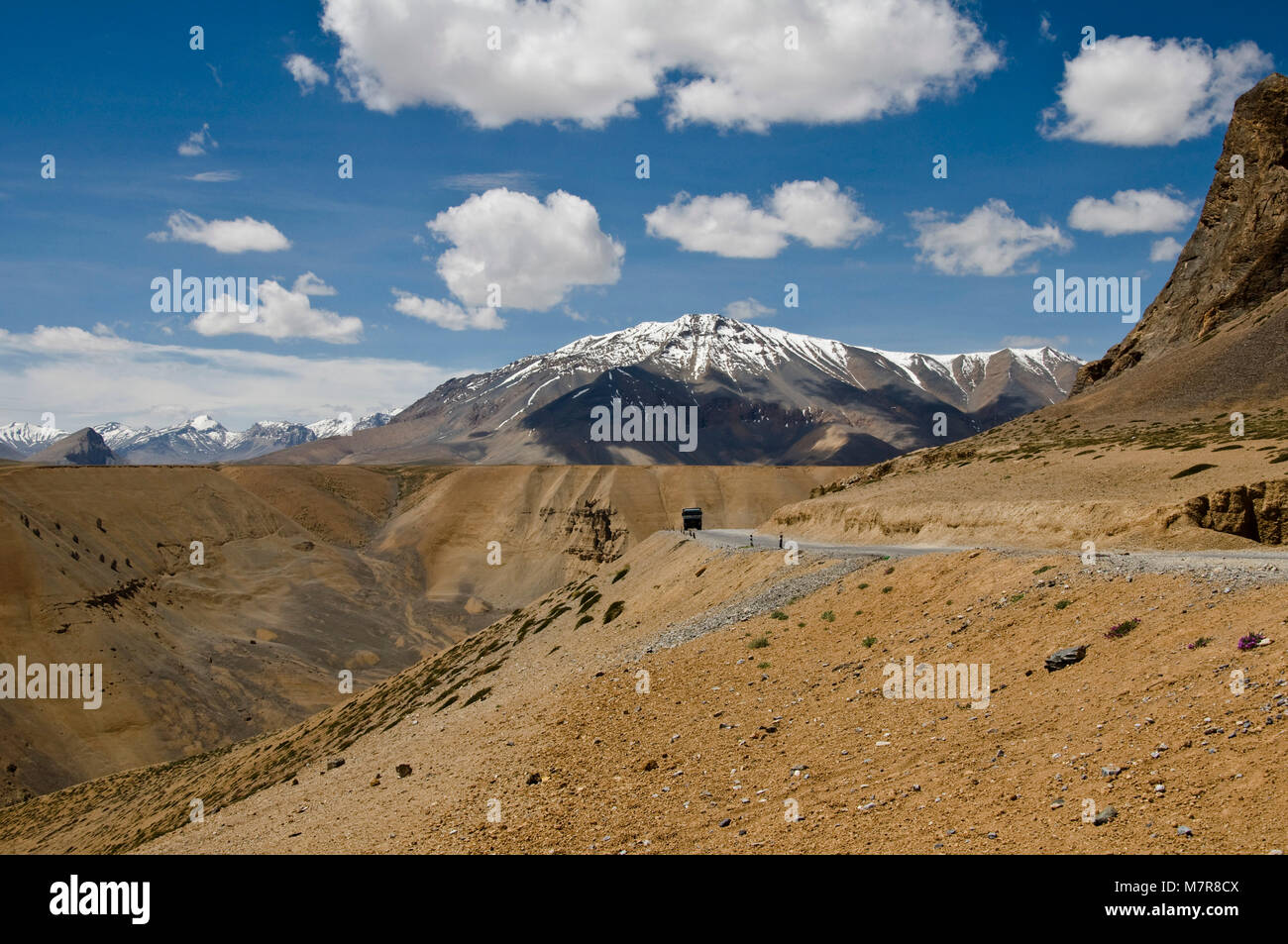 Himalayan Road, Leh-Manali Highway, Ladakh, Indien Stockfoto