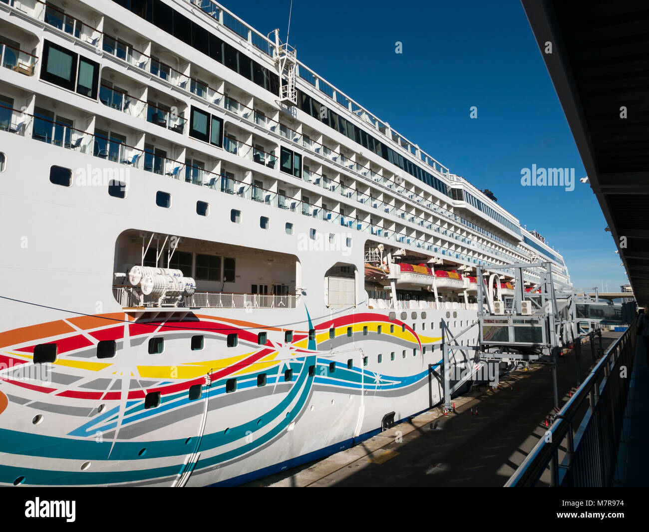 Norwegischer Geist Kreuzfahrtschiff Stockfoto