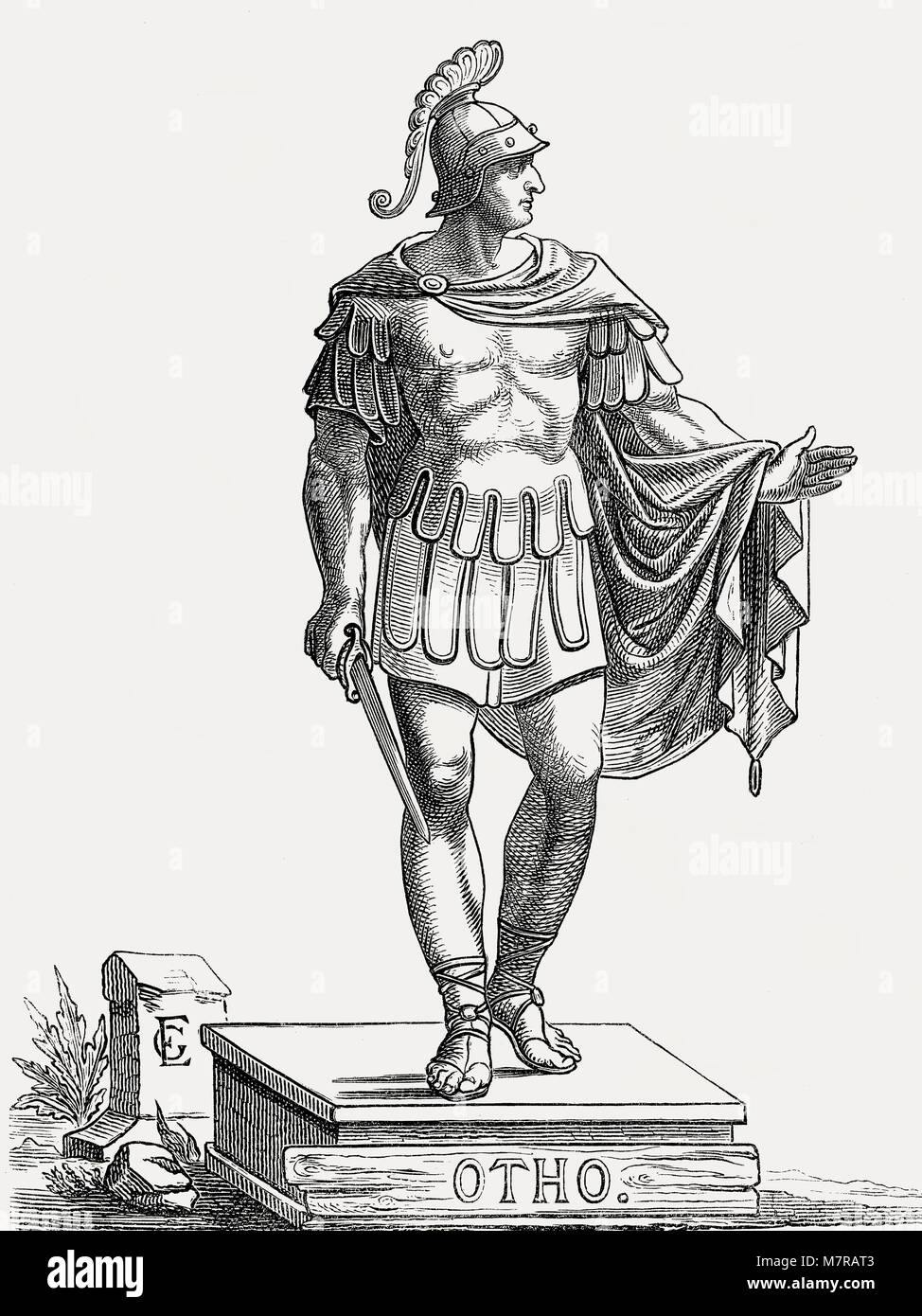 Otho, Marcus Salvius Otho Caesar Augustus, 32-69, römische Kaiser für drei Monate Stockfoto