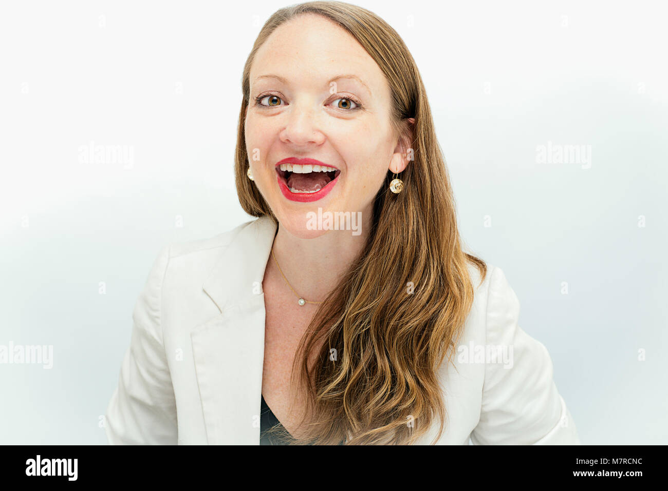 Porträt einer Frau. Stockfoto