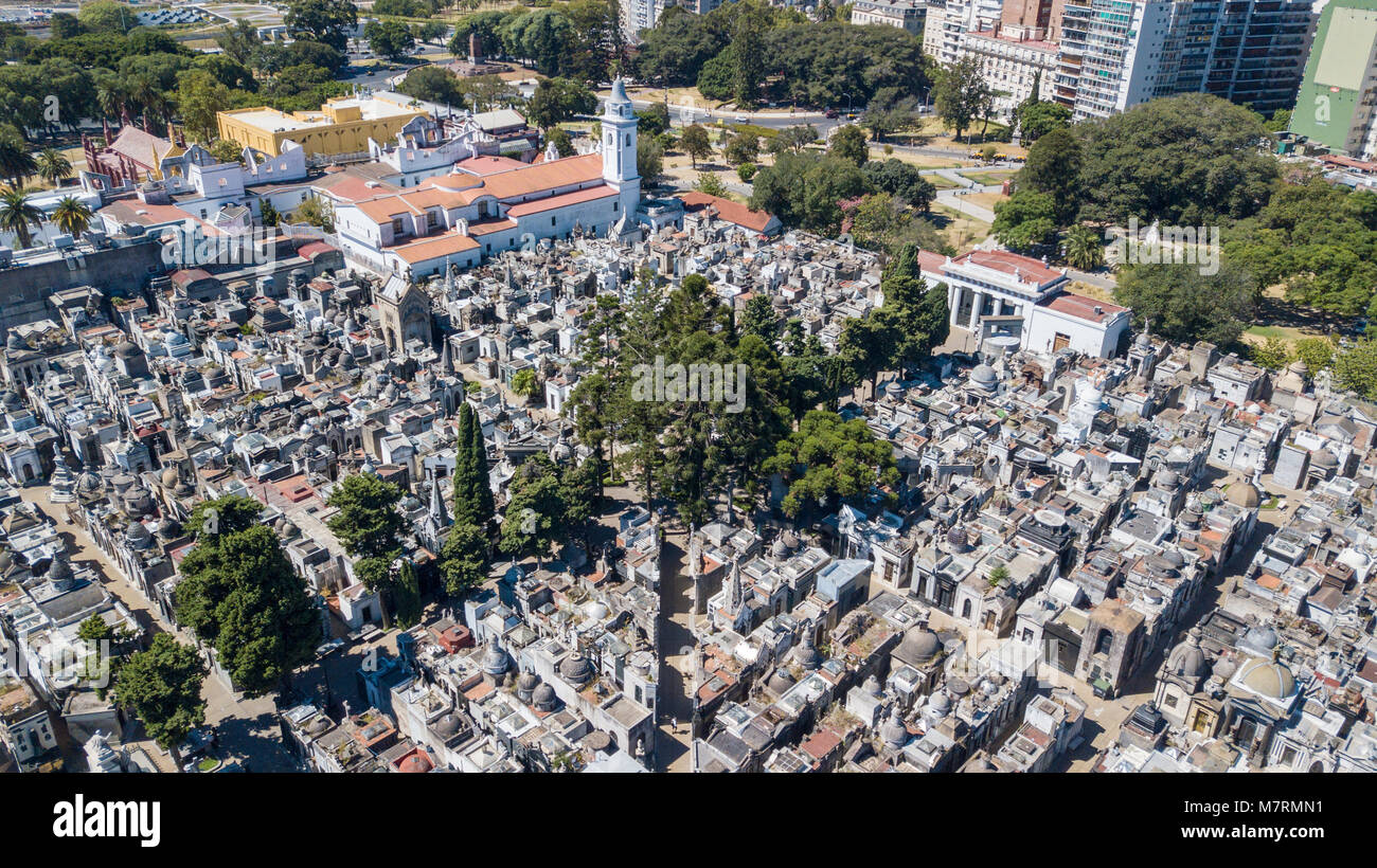 Cementerio de la Recoleta oder La Friedhof von Recoleta, Buenos Aires, Argentinien Stockfoto