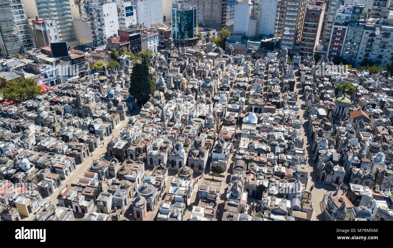 Cementerio de la Recoleta oder La Friedhof von Recoleta, Buenos Aires, Argentinien Stockfoto