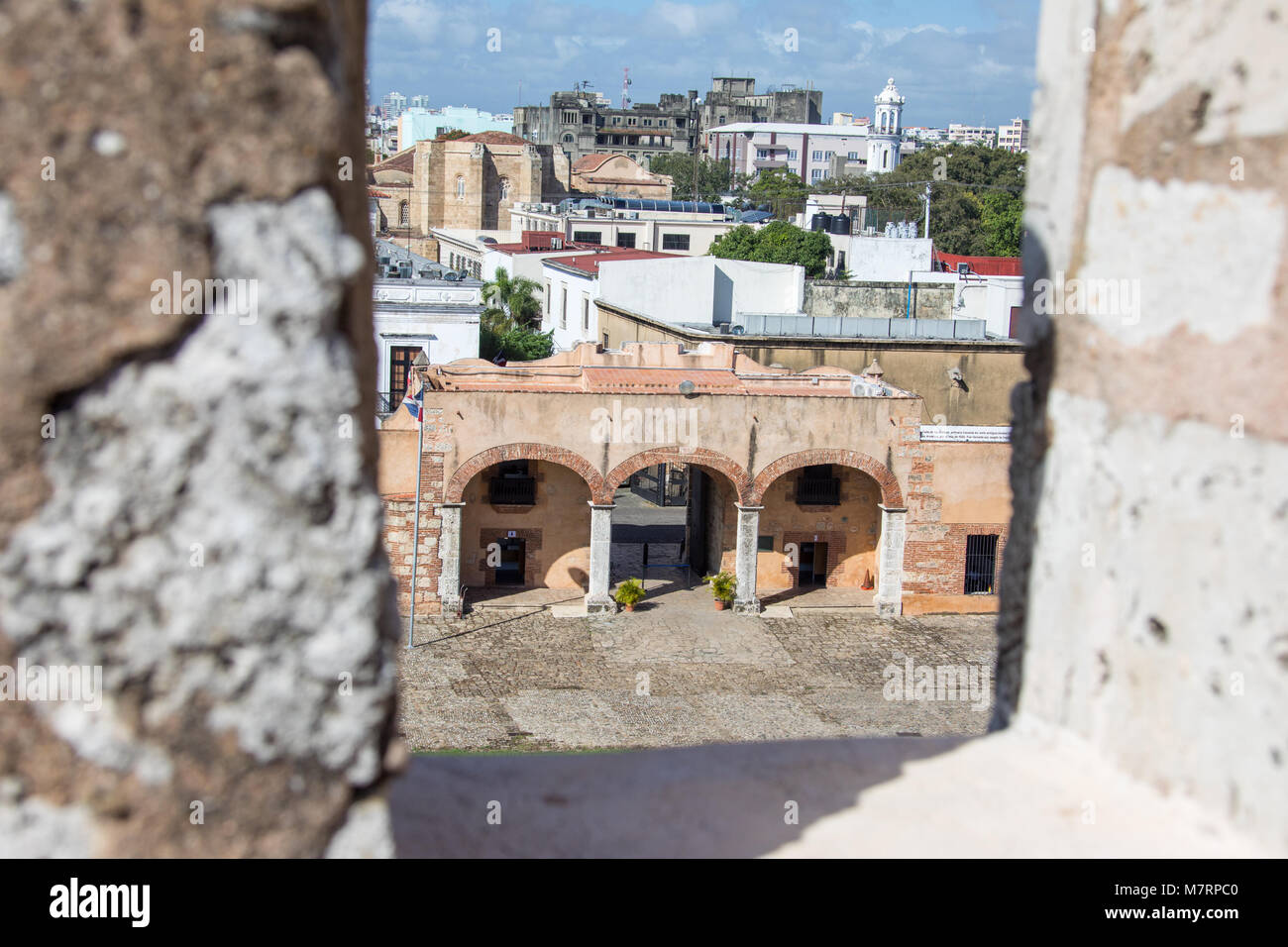 Fortaleza Ozama oder Festung Ozama, Santo Domnigo, Dominikanische Republik Stockfoto