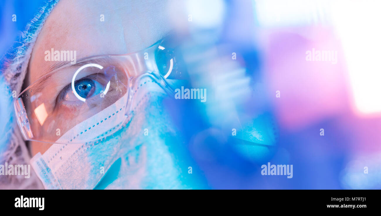 Pharmakologie Wissenschaft Forscher im Labor arbeiten an der Entwicklung neuer Immunologie Impfstoff Stockfoto Pharmakologie Wissenschaft Forscher im Labor arbeiten an der Entwicklung neuer Immunologie Impfstoff Stockfoto