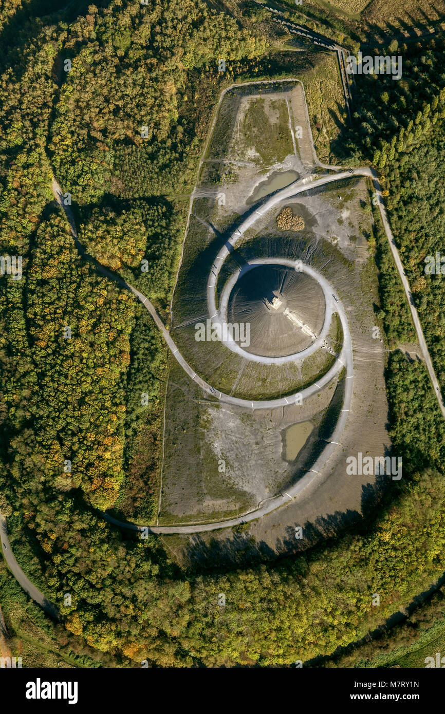 Luftaufnahme, Herman Prigann - Himmelsleiter, mystischen Ort im Ruhrgebiet, Horten, Sehenswürdigkeiten, Gelsenkirchen Stadt Bochum, Bochum-Wattensche Stockfoto