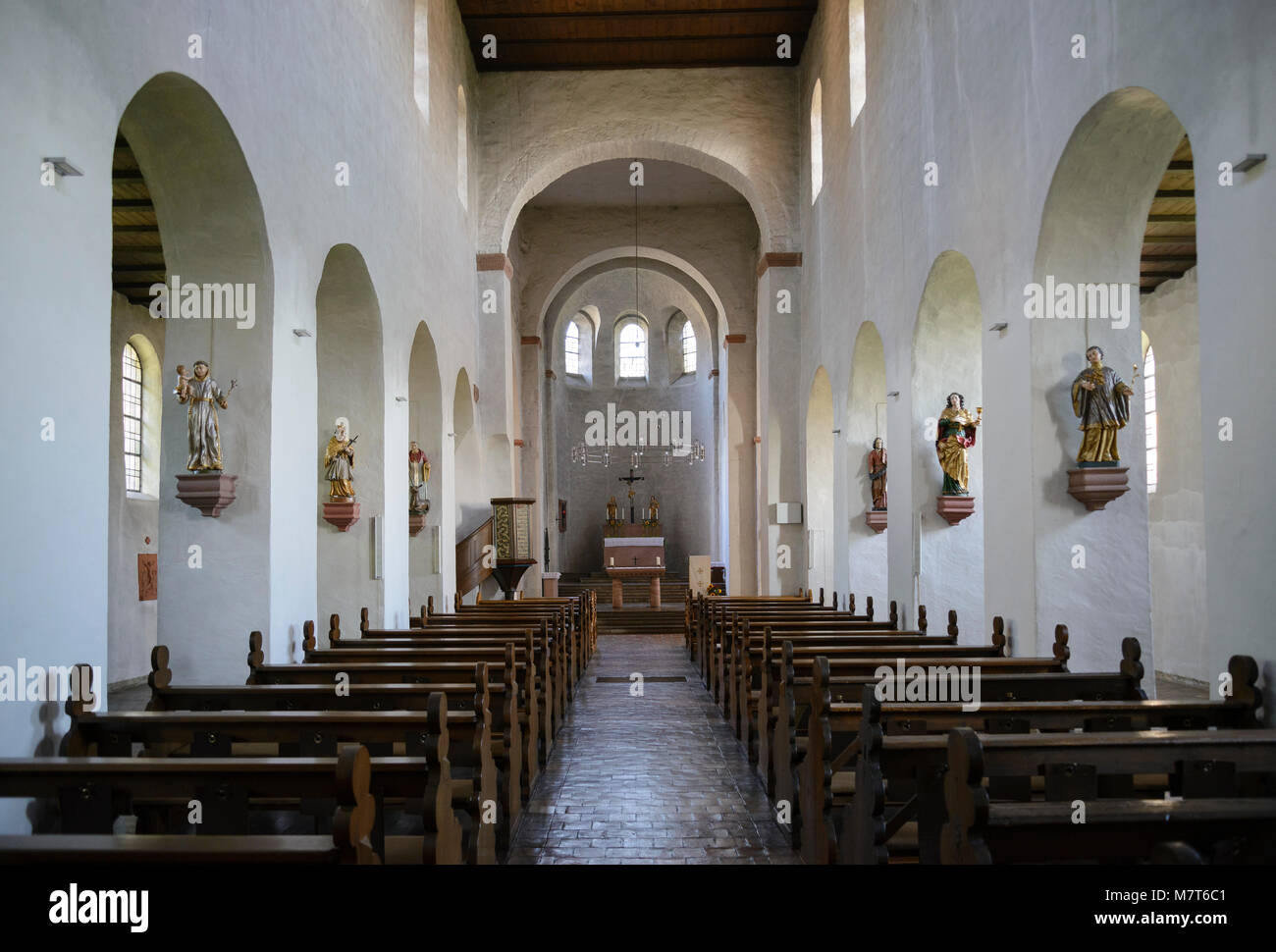 Mittelheim Basilika, Oestrich-Winkel, Rheingau, Hessen, Deutschland Stockfoto