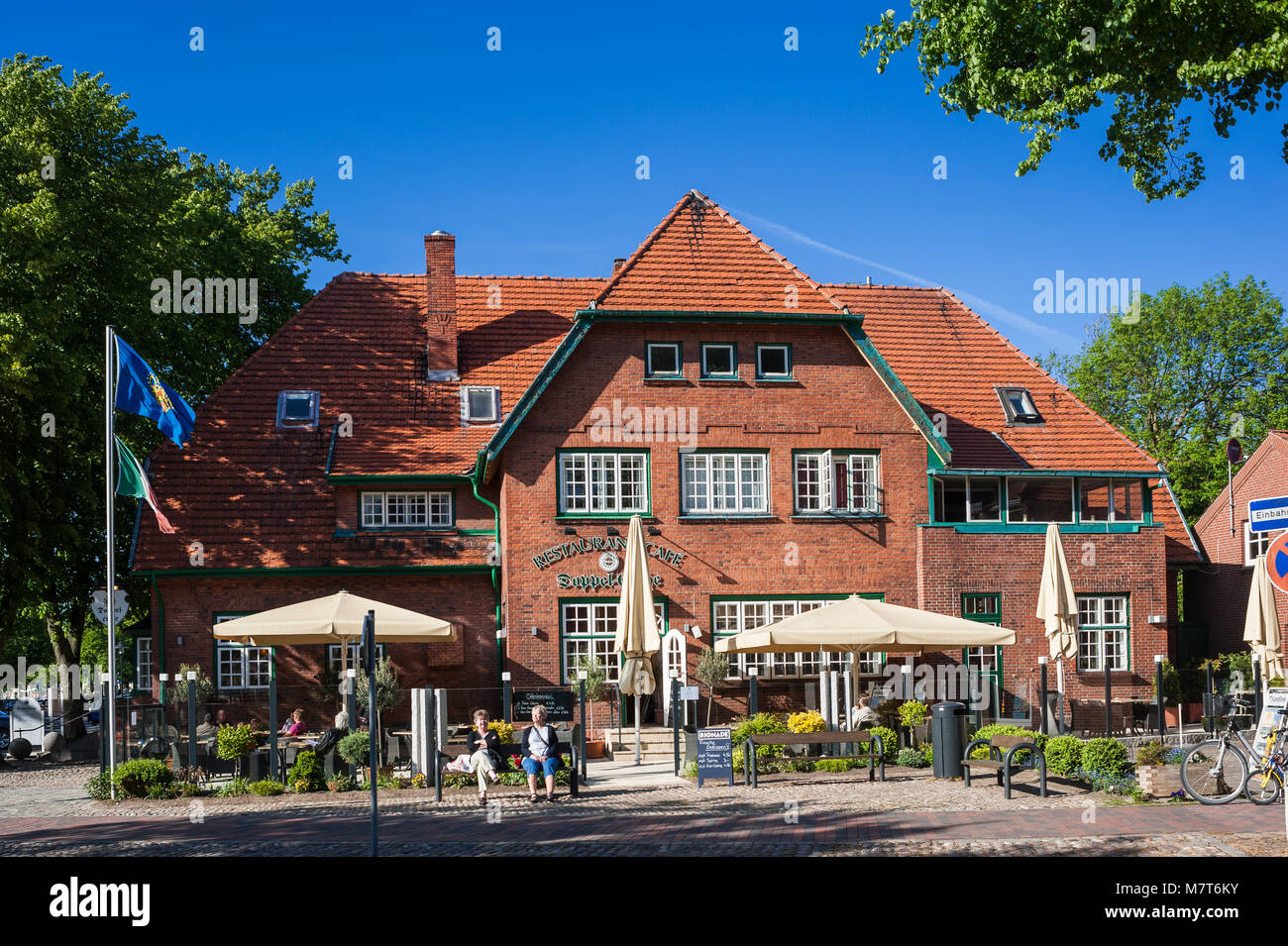 Historische Gebäude in der Altstadt von Burg, Fehmarn, Ostsee