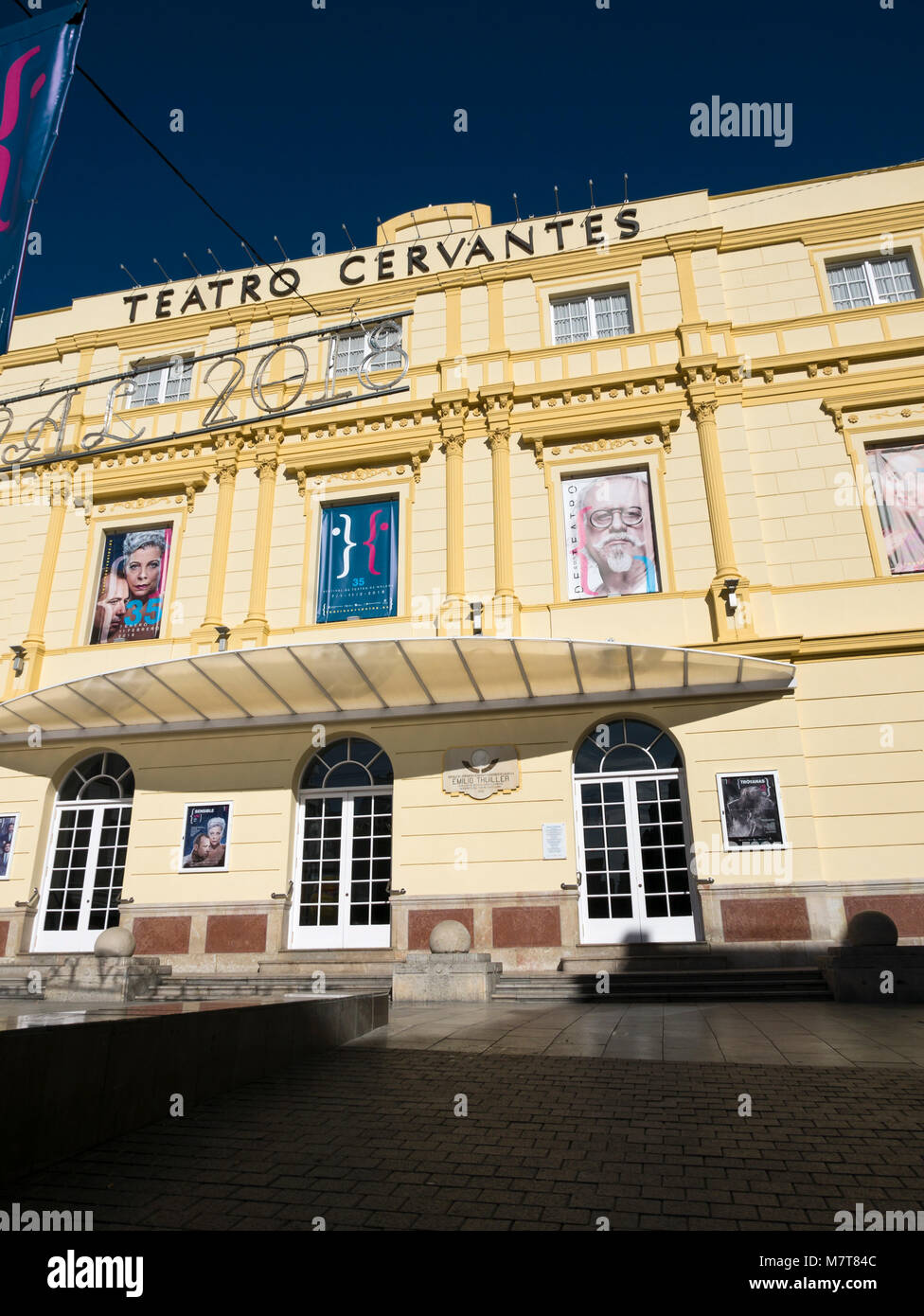 Cervantes Theater, Malaga, Andalusien, Spanien. Stockfoto