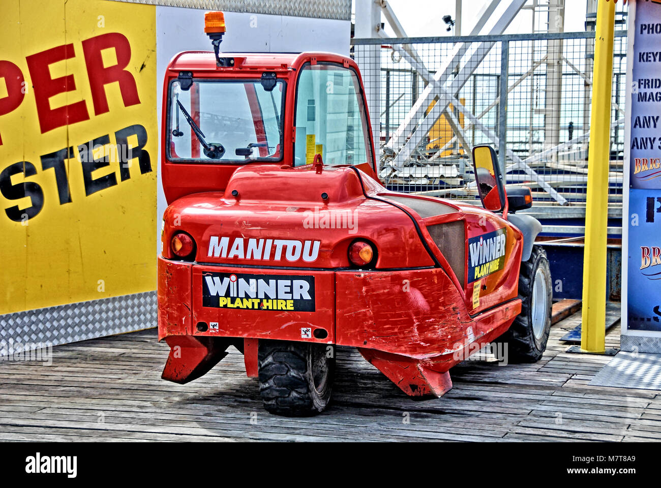 Manitou Teleskoplader Stockfoto