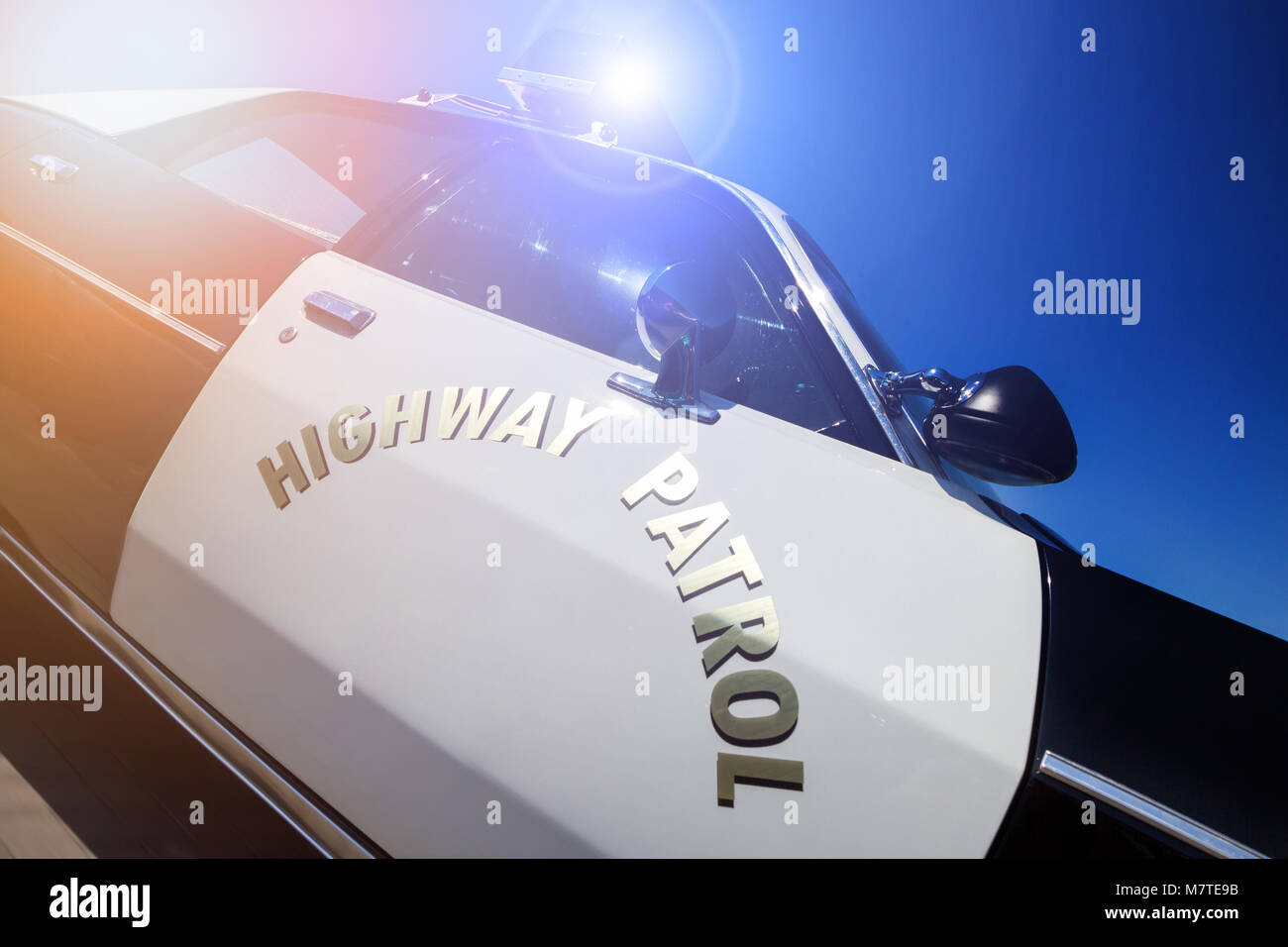 California Highway Patrol car. Stockfoto