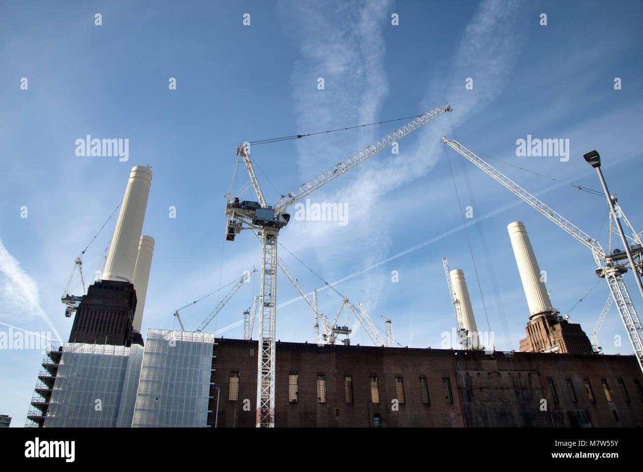 Battersea Power Station - Baustelle Stockfoto