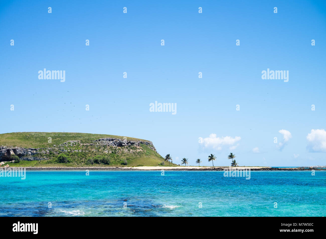 Schönen kristallklarem Wasser in Abrolhos Archipel, Süden von Bahia, Brasilien Stockfoto