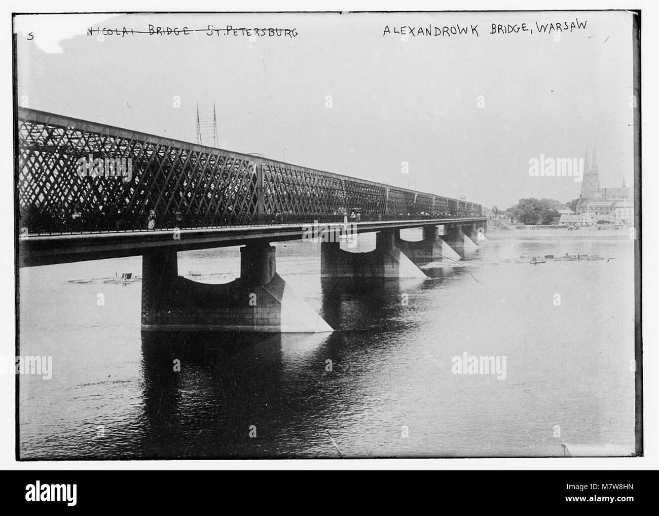 Alexandrowk Brücke, Warschau LCCN 2014696864 Stockfoto