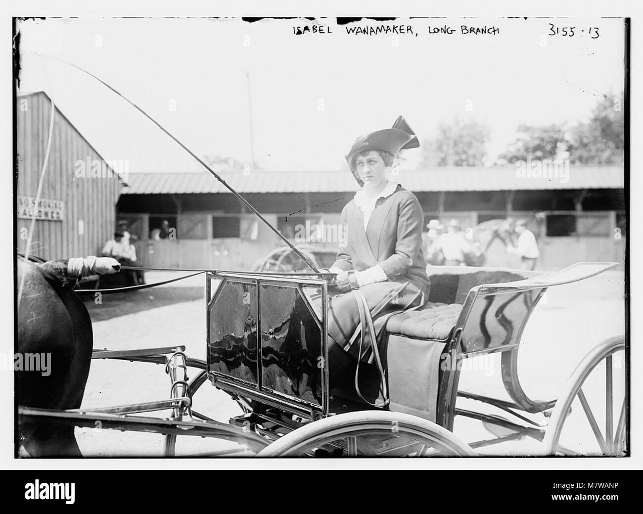 Ein Porträt von Isabel Wanamaker, bekannt für ihre Verbindung mit Long Branch, einem prominenten Ort in der amerikanischen Geschichte im 19. Und frühen 20. Jahrhundert. Stockfoto