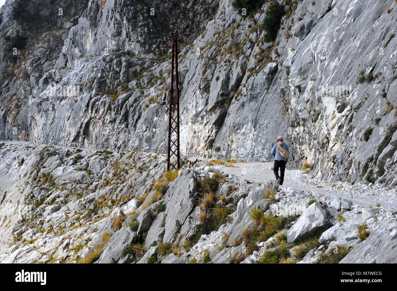 Trekking: Auf dem Weg von Michelangelo Stockfoto