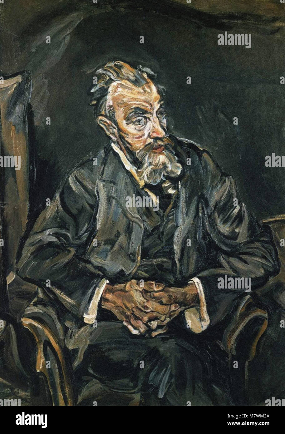 Oskar Kokoschka - Portrait von Carl Moll Stockfoto