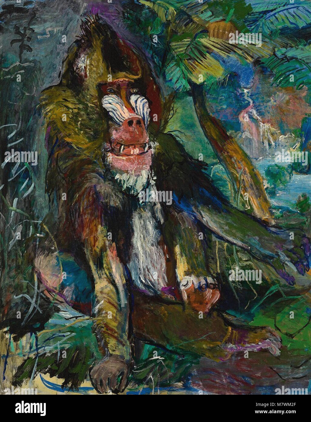 Oskar Kokoschka - Mandrill 1926 Stockfoto